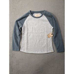 Old Ranch Talvi Pullover Shirt Medium Long Sleeve Sweater Fleece Baseball Raglan